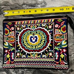 Clutch Handbag Embroidered Colorful purse bag